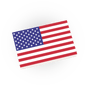 United States Flag - USA - Custom Printed - Lego MOC - Made Using a LEGO® Tile