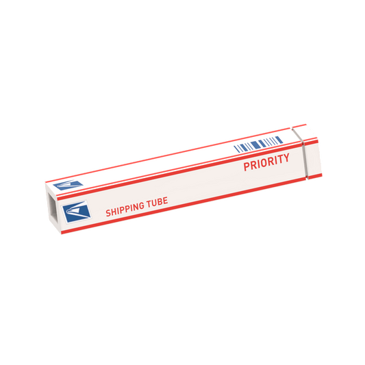 United Studs Parcel Service - Shipping Tube - Custom Printed - Made Using LEGO® Parts