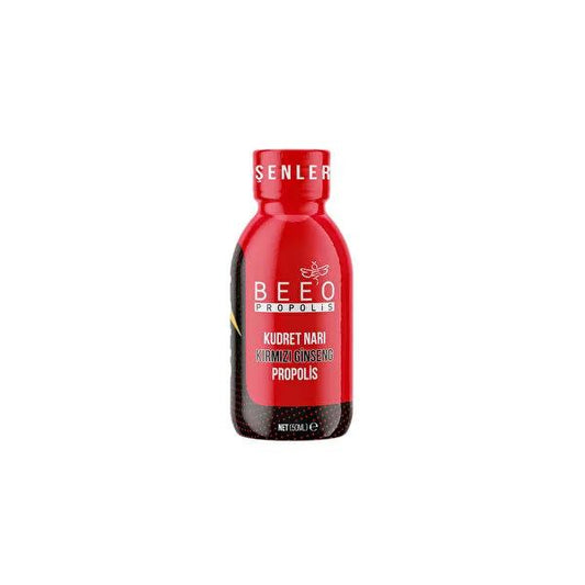 Beeo Propolis Shot Kudret Narõ Kõrmõzõ Ginseng - Natural Antioxidant & Vitamin Rich Liquid Shot