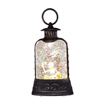 Lighted Waterglobe Lantern - Skeletons