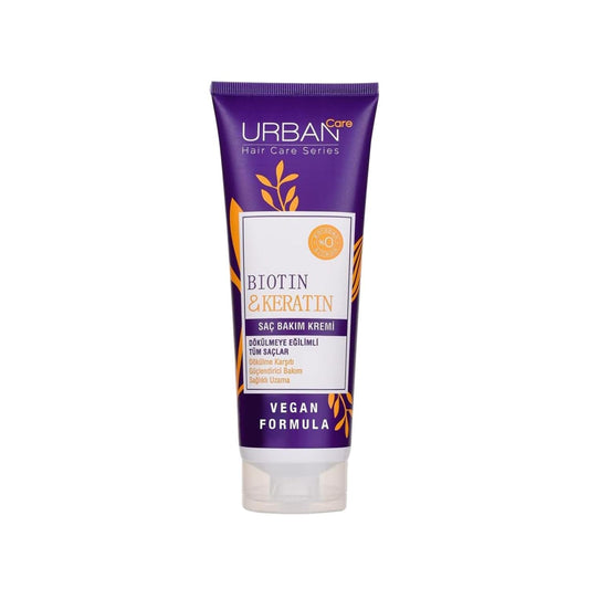 URBAN Care Sulfate-Free Hair Care Cream with Biotin & Keratin - Nourishes & Strengthens Hair Prone to Shedding, 8.45 fl oz