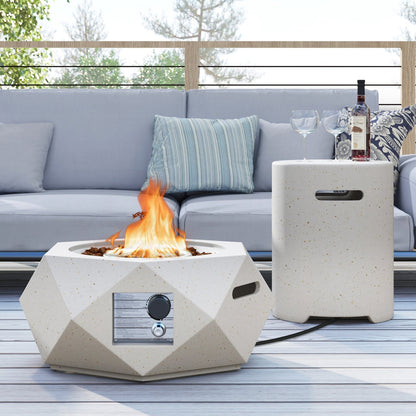 40 000 BTU Fire Pit Table Set with Stainless Steel Burner