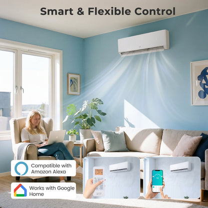 X-Pro 35000 BTU 2 Zone 22.5 SEER2 Mini Split AC with Heat Pump