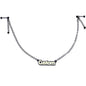 Custom Black Glow Name Nipple Chain Created with Crystals