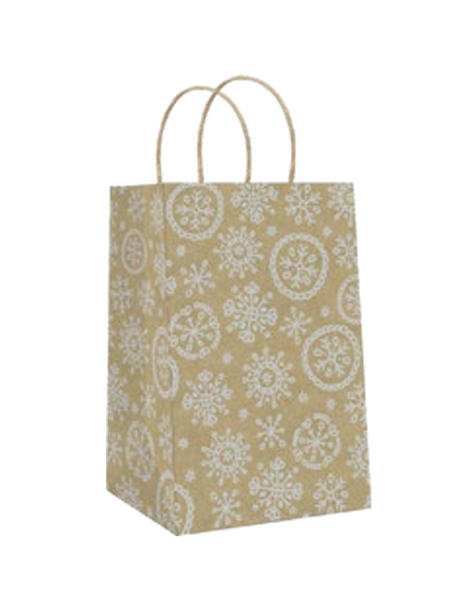 Foil Accented Kraft Treat Bag - 8 Pack -