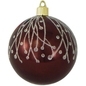 4" (100mm) Commercial Shatterproof Ball Ornament - Hot Java with Wisps