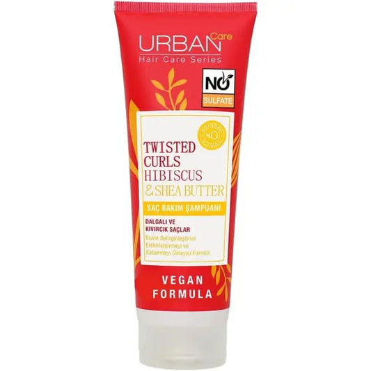 Urban Care Curly Hair Shampoo with Hibiscus & Shea Butter - Moisturizing, Sulfate-Free, 8.45 fl oz