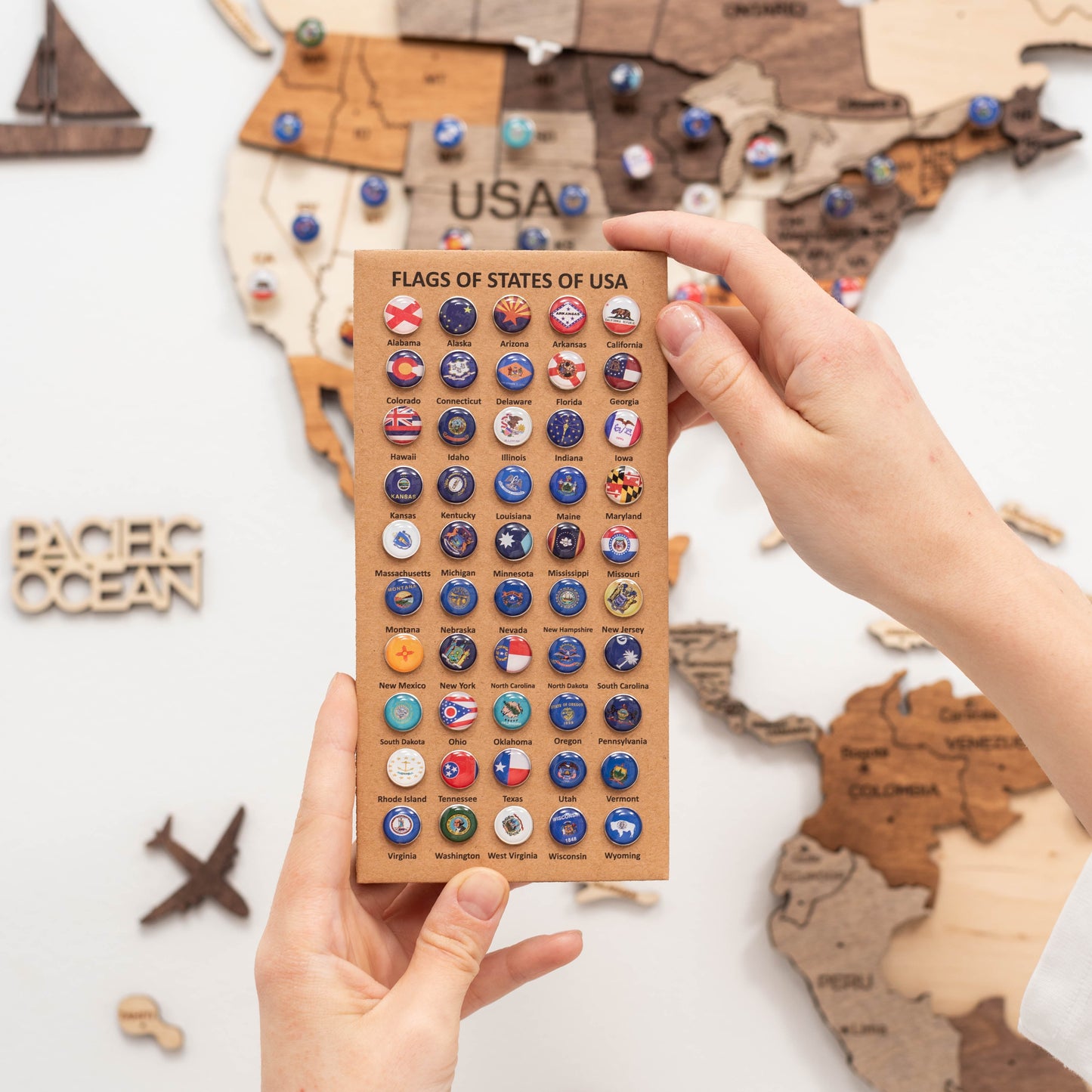 USA Flaggen Reißnägel