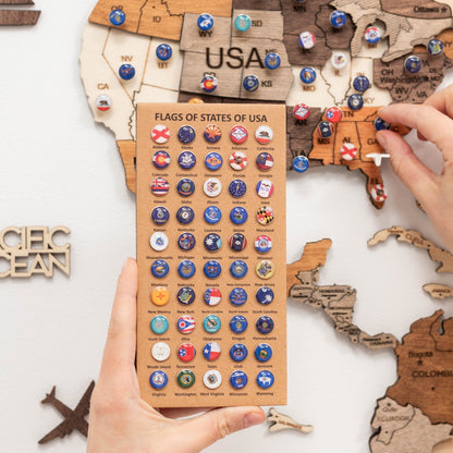 USA Flaggen Reißnägel