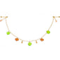 Handcrafted Gold Tone Anodized Leaves of Fall Nipple Chain