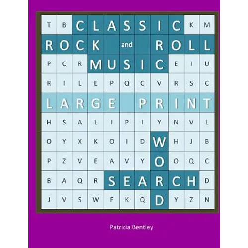 Classic Rock and Roll Music Large Print Word Search - Paperback