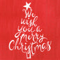 Christmas Wishes Red - Cocktail Napkin