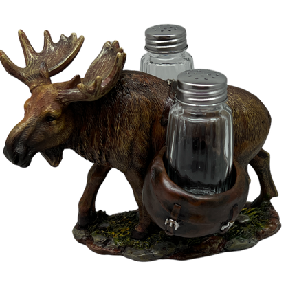 Moose Salt and Pepper Shaker Holder