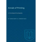 Annals of Printing: A Chronological Encyclopaedia - Paperback