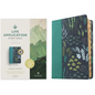 NLT Life Application Study Bible, Third Edition, Large Print (Leatherlike, Meadow Teal, Indexed, Red Letter) - Imitation Leather
