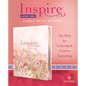 Inspire Catholic Bible NLT Large Print (Leatherlike, Pink Fields with Rose Gold): The Bible for Coloring & Creative Journaling - Imitation Leather