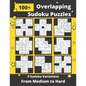 Overlapping Sudoku Puzzles Medium to Hard: 9 Different Multi-Sudoku Variants - Paperback