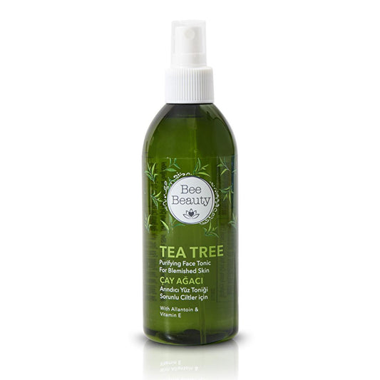 Bee Beauty Tea Tree Facial Toner - Pore Cleansing, Oil Control for Oily & Combination Skin - Refreshes & Removes Makeup