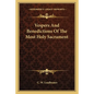 Vespers and Benedictions of the Most Holy Sacrament - Paperback