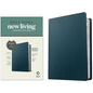 NLT Personal Size Giant Print Bible, Filament Enabled (Genuine Leather, Navy Blue, Red Letter) - Leather