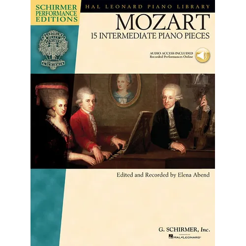 Mozart: 15 Intermediate Piano Pieces [With CD] - Paperback