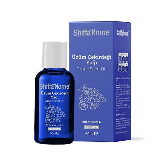 Shiffa Home Grape Seed Oil - 50ml Natural Skincare & Haircare Solution