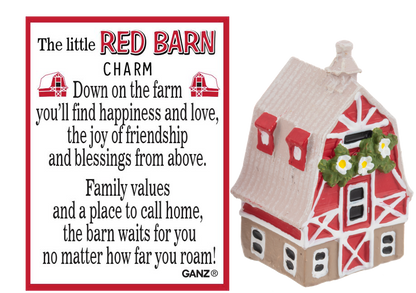 The Little Red Barn Charm - A Heartwarming Symbol of Home and Belonging