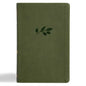CSB Thinline Bible, Olive Leathertouch - Imitation Leather