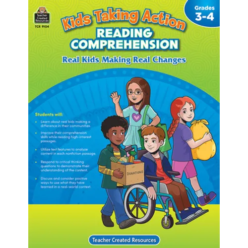 Kids Taking Action: Reading Comprehension (Gr. 3-4) - Paperback