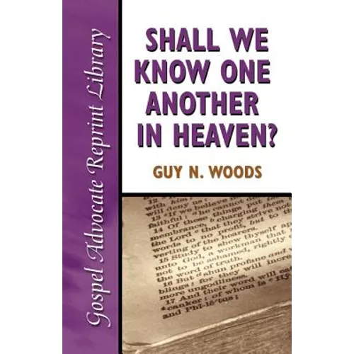 Shall We Know One Another in Heaven - Paperback