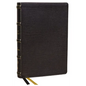 KJV Holy Bible with Apocrypha and 73,000 Center-Column Cross References, Black Genuine Leather, Red Letter, Comfort Print (Thumb Indexed): King James - Leather