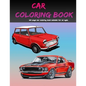 Car Coloring Book: 100 page car coloring book suitable for all ages - Paperback