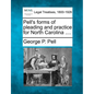 Pell's forms of pleading and practice for North Carolina .... - Paperback