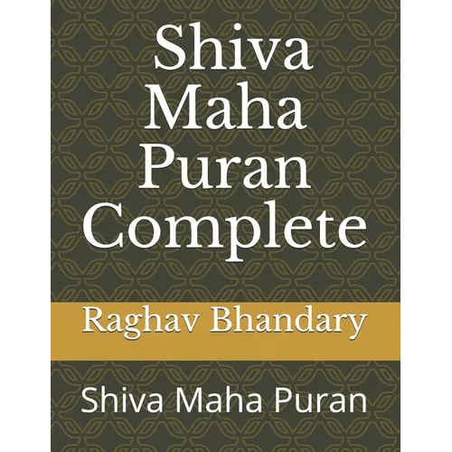 Complete Shiva Maha Puran: Shiva Maha Puran - Paperback