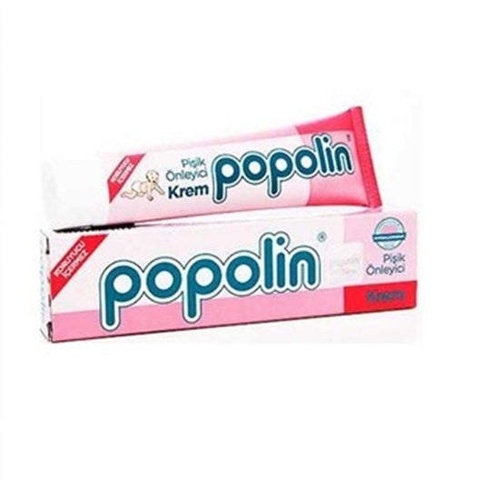 Popolin Diaper Rash Cream - Natural Zinc Oxide Treatment for Infants & Adults - Soothing Relief & Protection