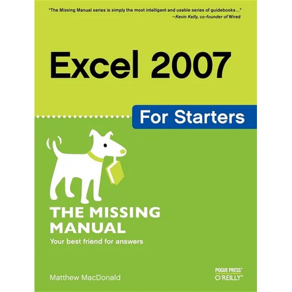 Excel 2007 for Starters: The Missing Manual - Paperback