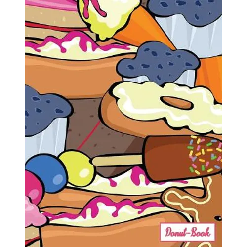 Donut-Book: donut and ice cream print cover - Paperback