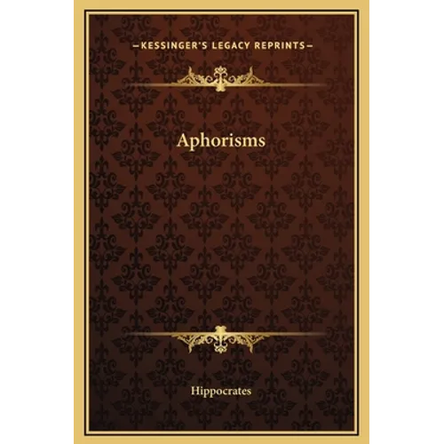 Aphorisms - Hardcover