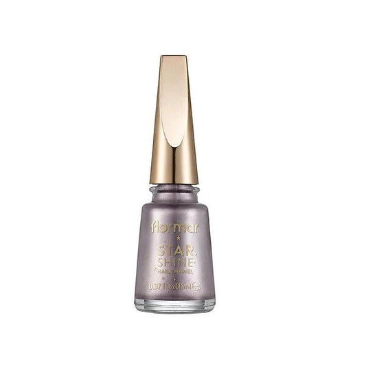 Flormar Star Shine Nail Polish SSNE-03 Lilac Sparkle - High Pigment, Metallic Finish, Durable & Easy to Apply