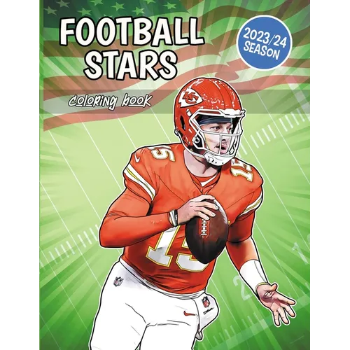 Football Stars Coloring Book: The best players of the American footbal league - Paperback