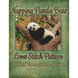 Napping Panda Bear Cross Stitch Pattern - Paperback