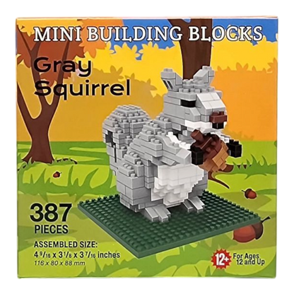 Mini Building Blocks - Gray Squirrel