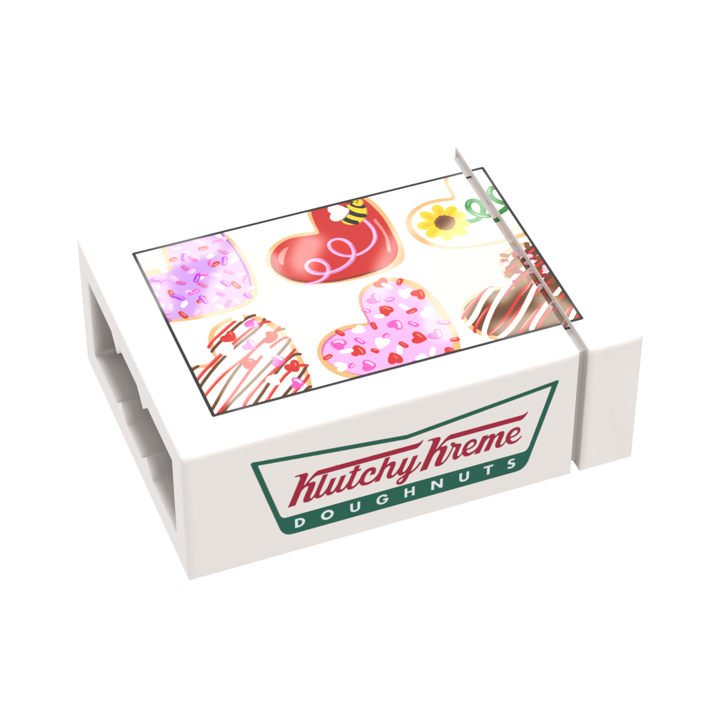 Boxed Donuts - Valentine's Day - Custom Printed - Made Using LEGO® Parts