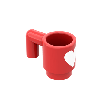 Valentine's Day Cup - Custom Printed Part - Made With a LEGO® Part