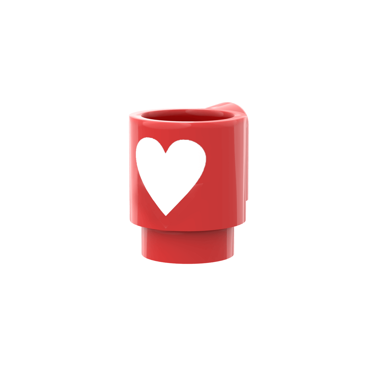 Valentine's Day Cup - Custom Printed Part - Made With a LEGO® Part