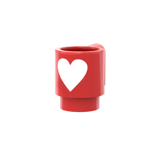 Valentine's Day Cup - Custom Printed Part - Made With a LEGO® Part