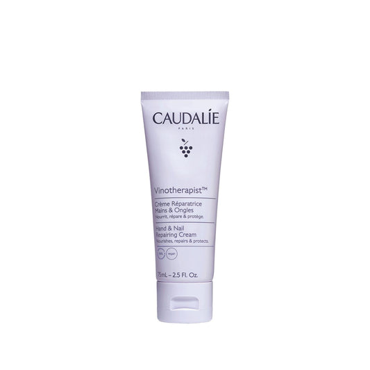 Caudalie Vinotherapist Hand & Nail Cream - Moisturizing 75ml Natural Hand Cream for Dry Hands & Nails