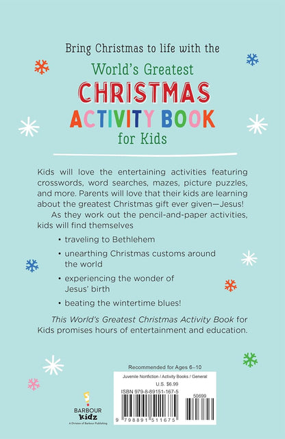 World's Greatest Christmas Activity Book For Kids
