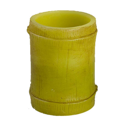 3X4 Carved Bamboo Texture Wax LED Candle