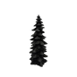 Black Resin Halloween Tree 9 1/4 Inches Tall